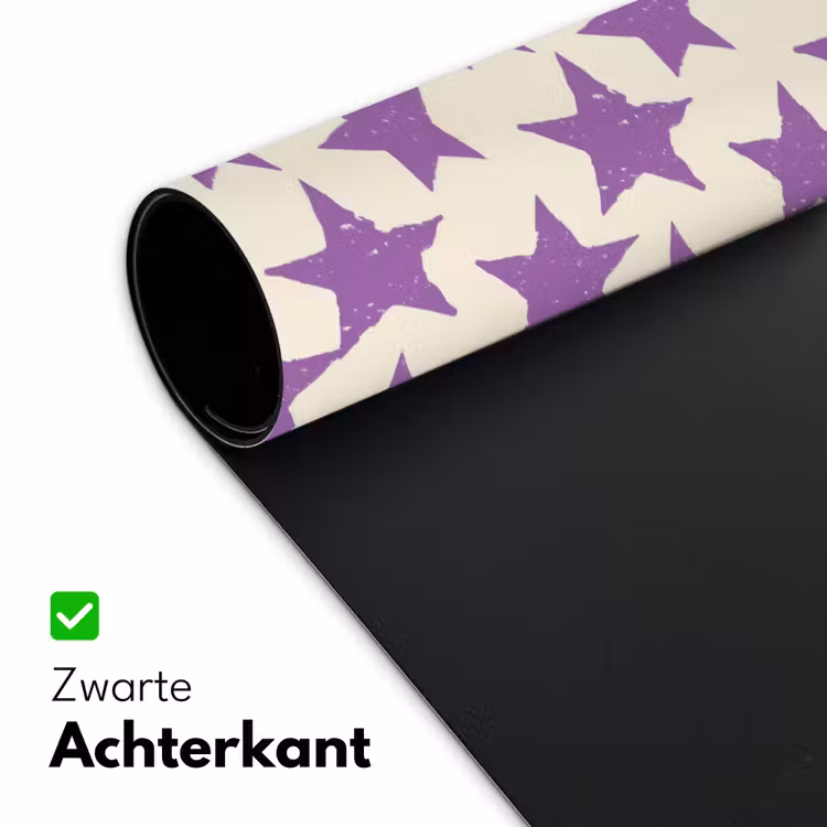 Bureau onderlegger - Paars - Geometrisch - Sterren - Stempel - Patroon — 5