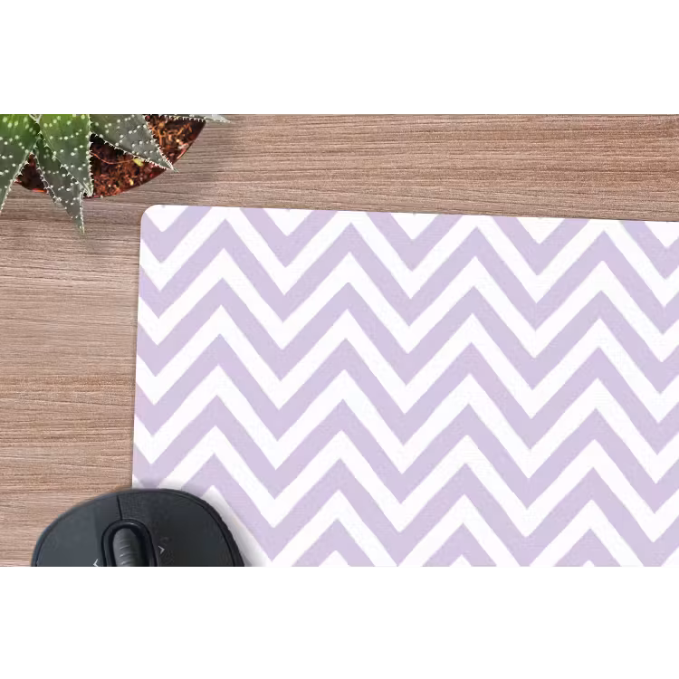 Muismat - Lila - Geometrisch - Chevron - Zigzag - Patroon — 4