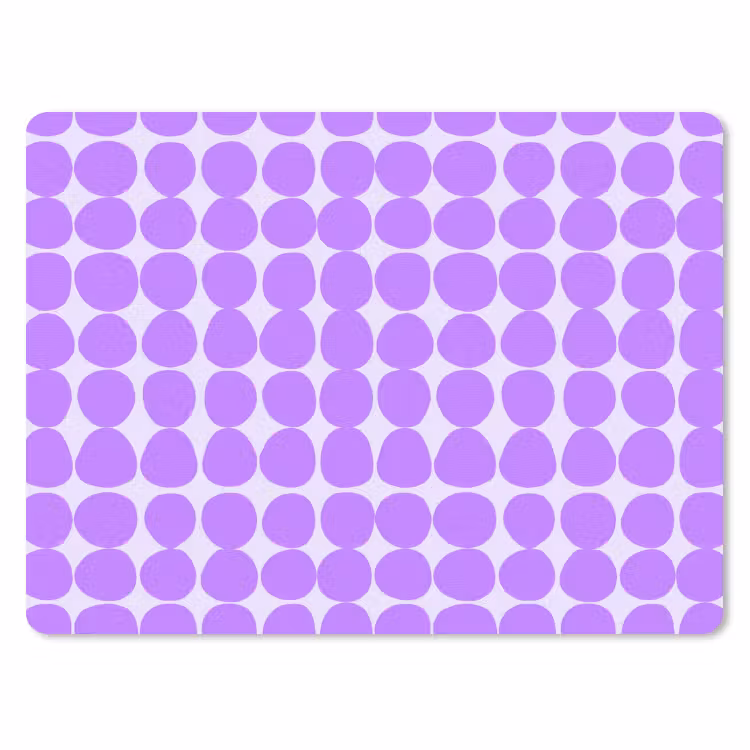 Muismat - Paars - Geometrisch - Stippen - Polka Dot - Patroon — 1
