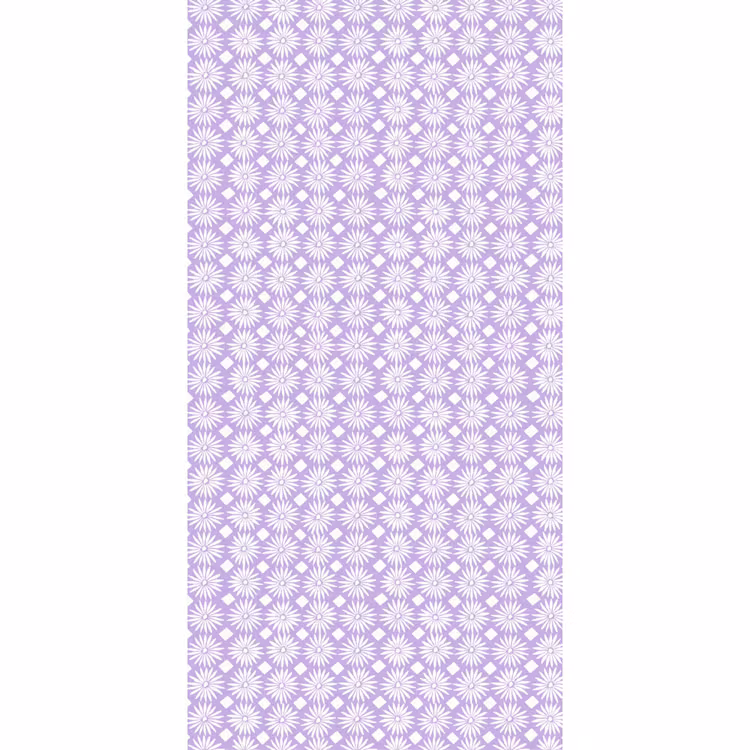 Behang - Lila - Botanisch - Bloemen - Margrieten - Patroon — 2