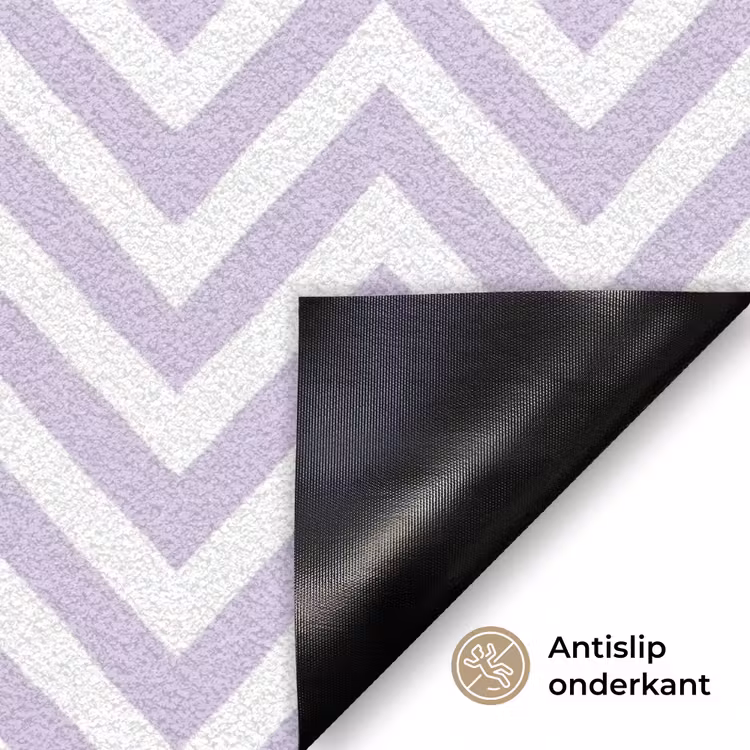 Deurmat - Lila - Geometrisch - Chevron - Zigzag - Patroon — 6