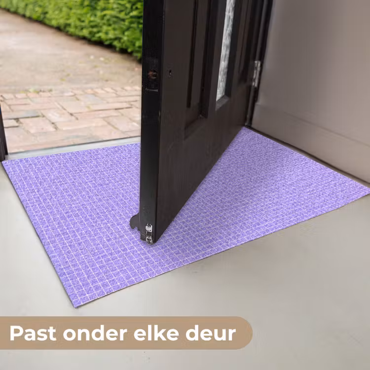 Deurmat - Paars - Geometrisch - Raster - Minimalistisch - Patroon — 7