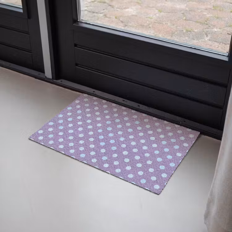 Deurmat - Paars - Blauw - Geometrisch - Stippen - Polka Dot - Patroon — 2