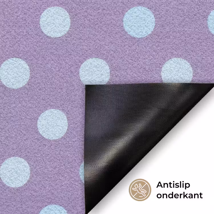 Deurmat - Paars - Blauw - Geometrisch - Stippen - Polka Dot - Patroon — 6