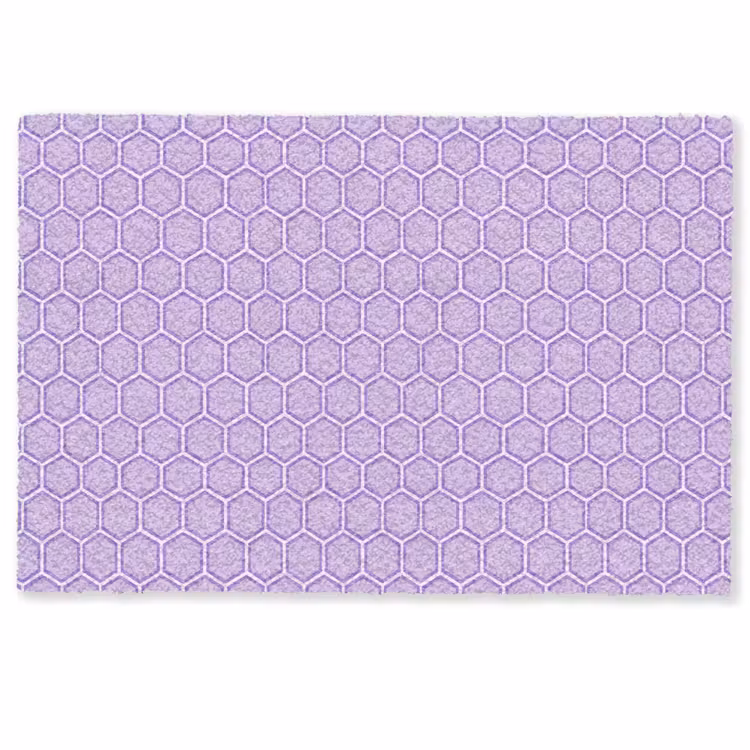 Deurmat - Paars - Geometrisch - Honeycomb - Bijenraat - Patroon — 1