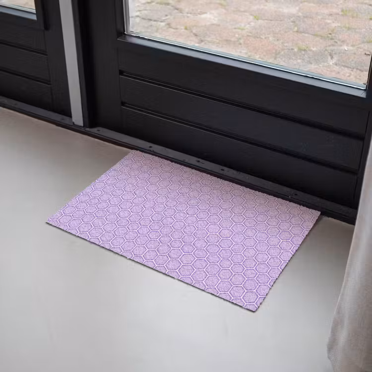 Deurmat - Paars - Geometrisch - Honeycomb - Bijenraat - Patroon — 2
