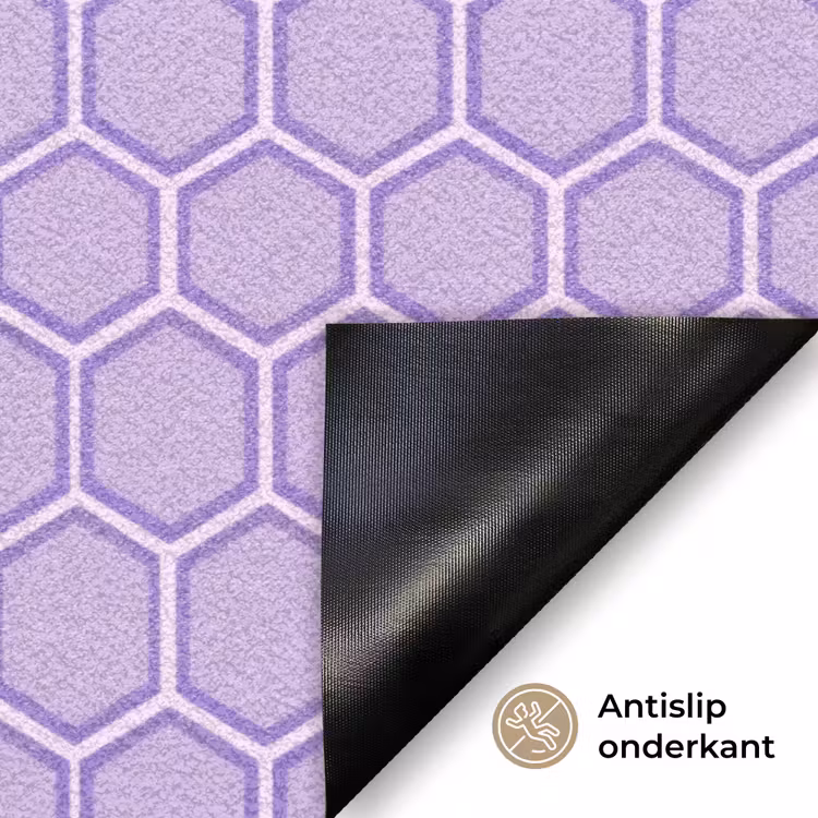 Deurmat - Paars - Geometrisch - Honeycomb - Bijenraat - Patroon — 6