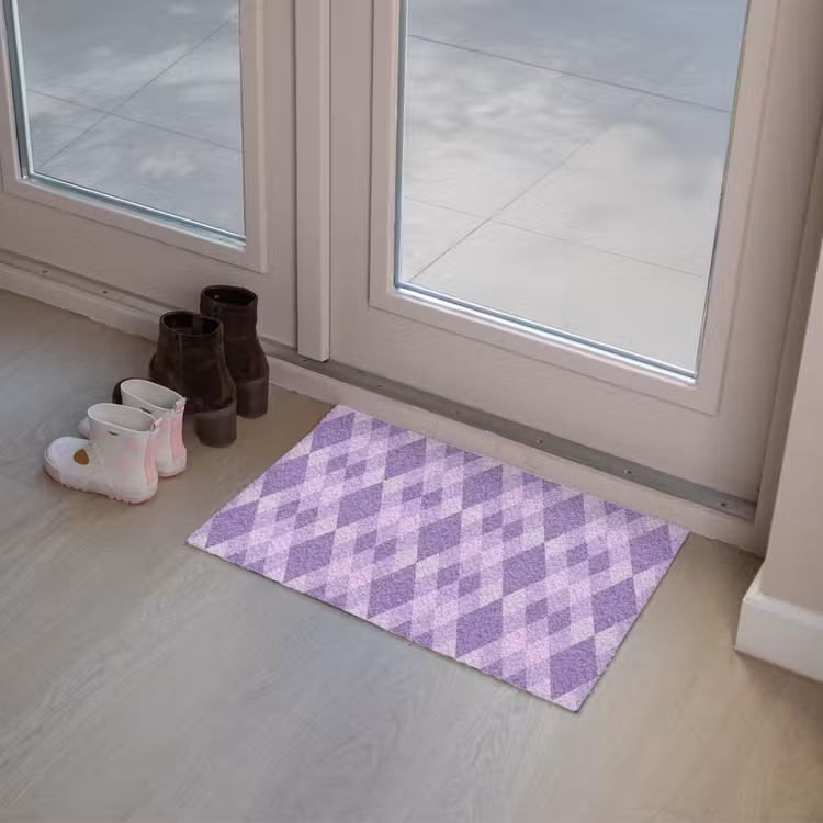 Deurmat - Paars - Geometrisch - Ruiten - Argyle - Patroon — 8