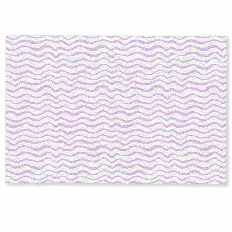 Deurmat - Lila - Geometrisch - Golfjes - Lijnen - Patroon — 1
