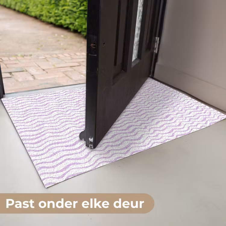 Deurmat - Lila - Geometrisch - Golfjes - Lijnen - Patroon — 7