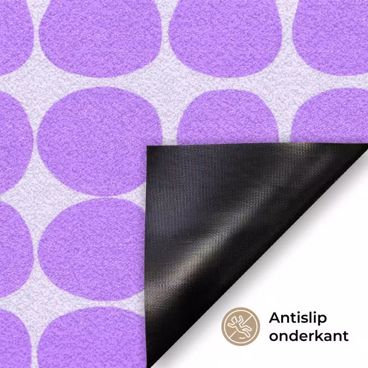 Deurmat - Paars - Geometrisch - Stippen - Polka Dot - Patroon — 6