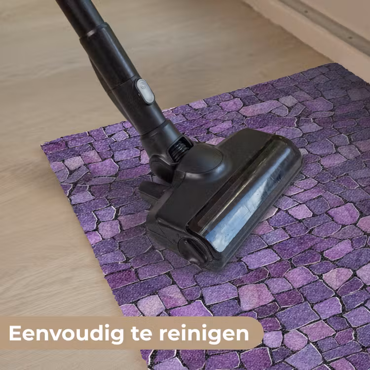 Deurmat - Paars - Mozaïek - Scherven - Steen - Patroon — 9