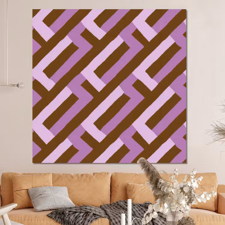 Forex - Bruin - Roze - Geometrisch - Meander - Patroon — 4
