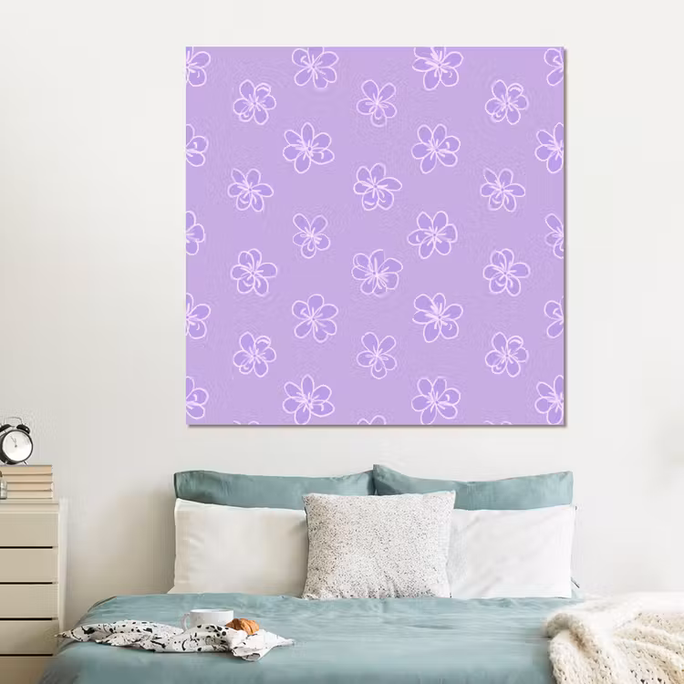 Forex - Lila - Botanisch - Bloemen - Handgetekend - Patroon — 2