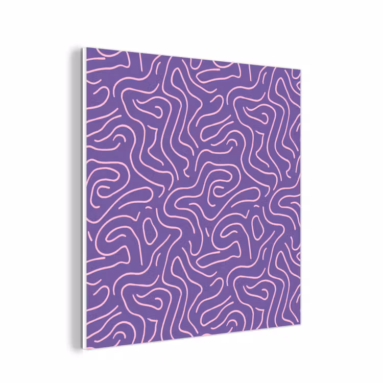 Forex - Paars - Roze - Abstract - Lijnen - Doolhof - Patroon — 1
