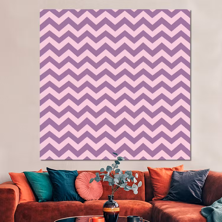 Forex - Paars - Roze - Geometrisch - Chevron - Zigzag - Patroon — 3