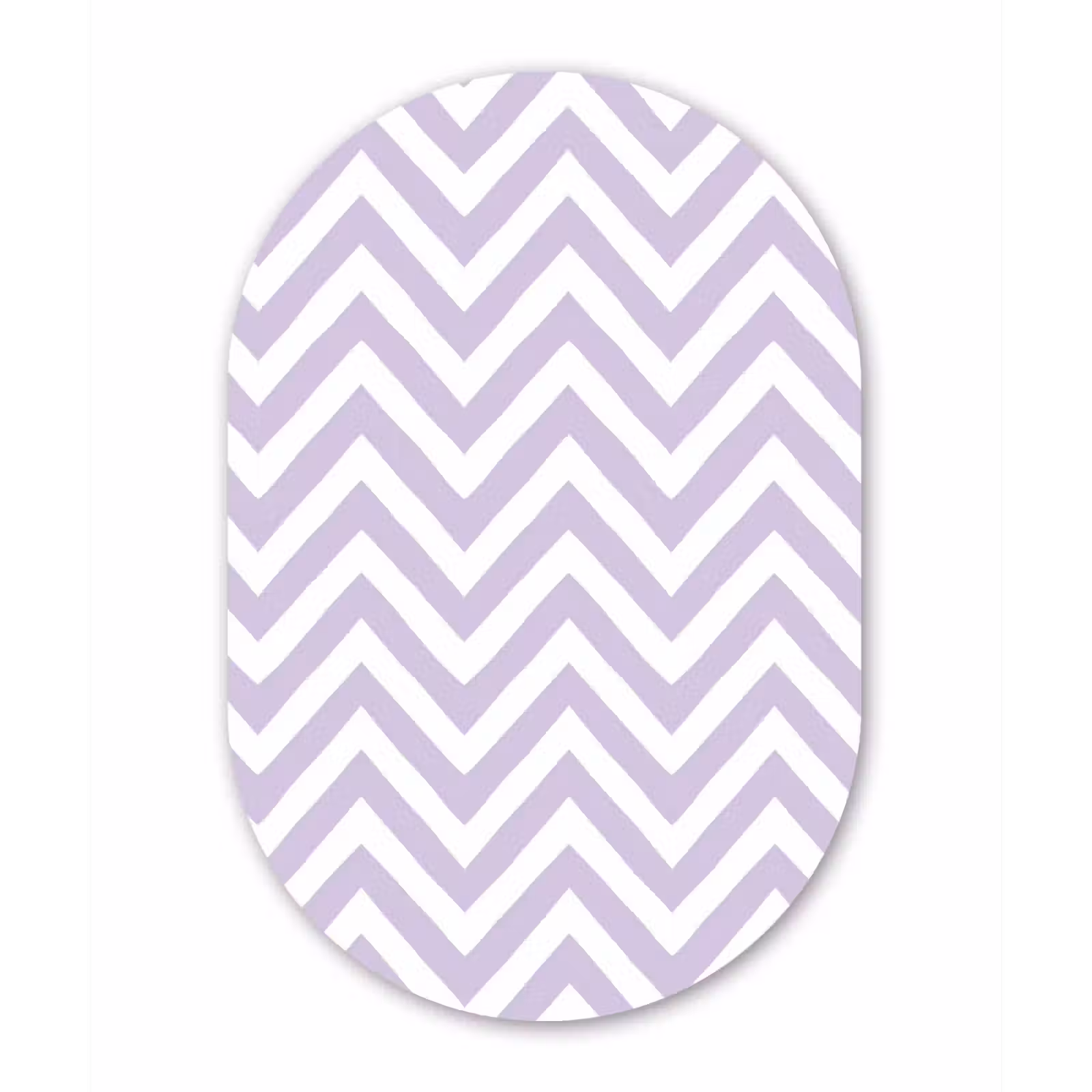 Muurovaal - Glas - Lila - Geometrisch - Chevron - Zigzag - Patroon — 1