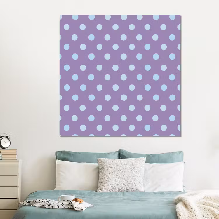 Forex - Paars - Blauw - Geometrisch - Stippen - Polka Dot - Patroon — 2