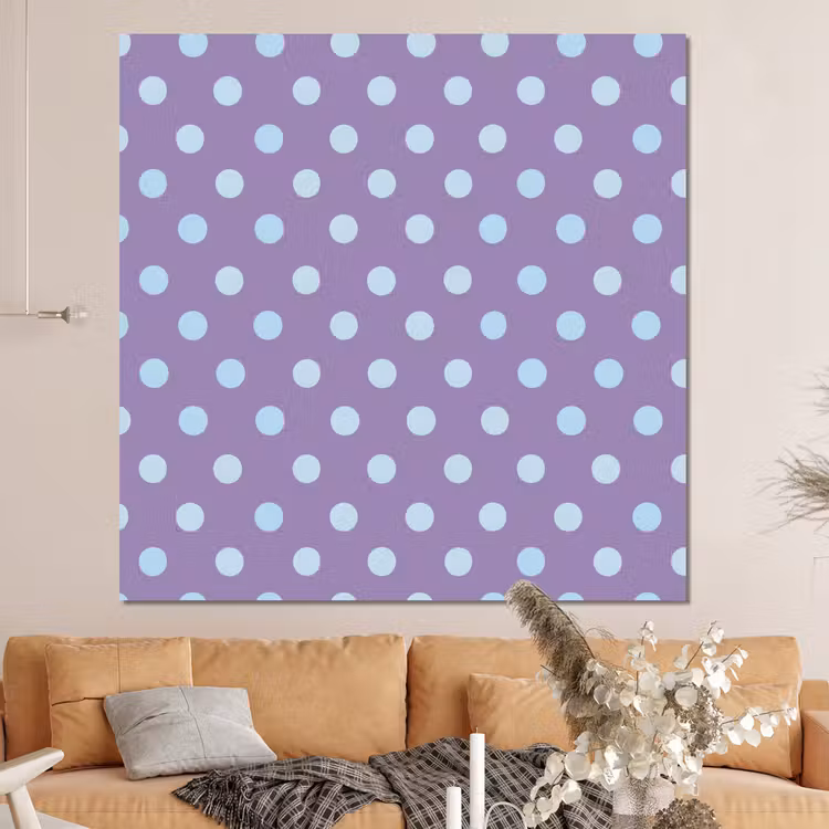 Forex - Paars - Blauw - Geometrisch - Stippen - Polka Dot - Patroon — 4