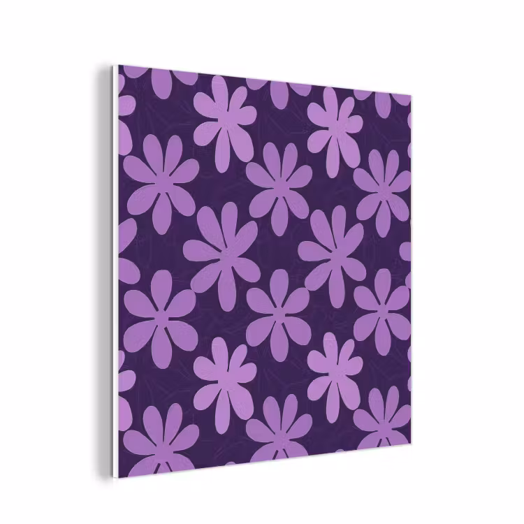 Forex - Paars - Botanisch - Bloemen - Retro - Patroon — 1