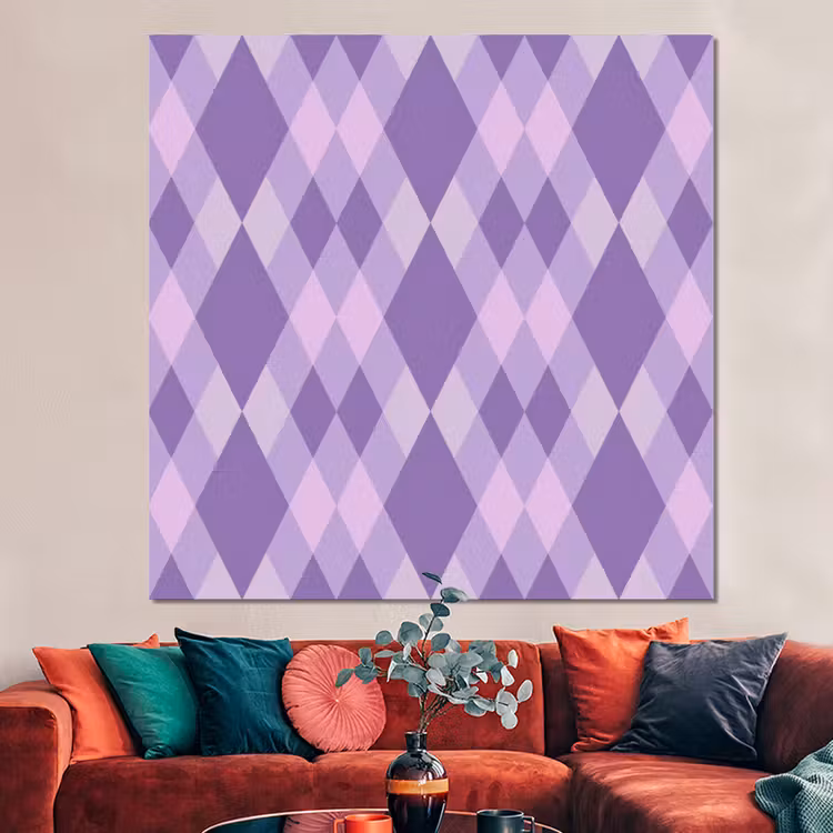 Forex - Paars - Geometrisch - Ruiten - Argyle - Patroon — 3