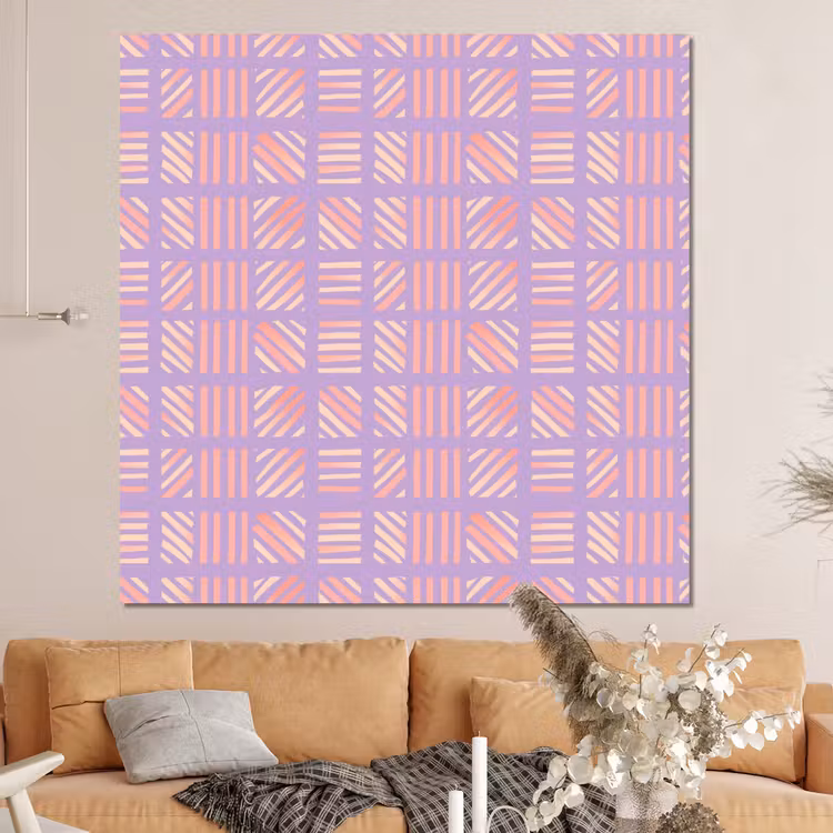 Forex - Paars - Roze - Geometrisch - Strepen - Blokken - Patroon — 4