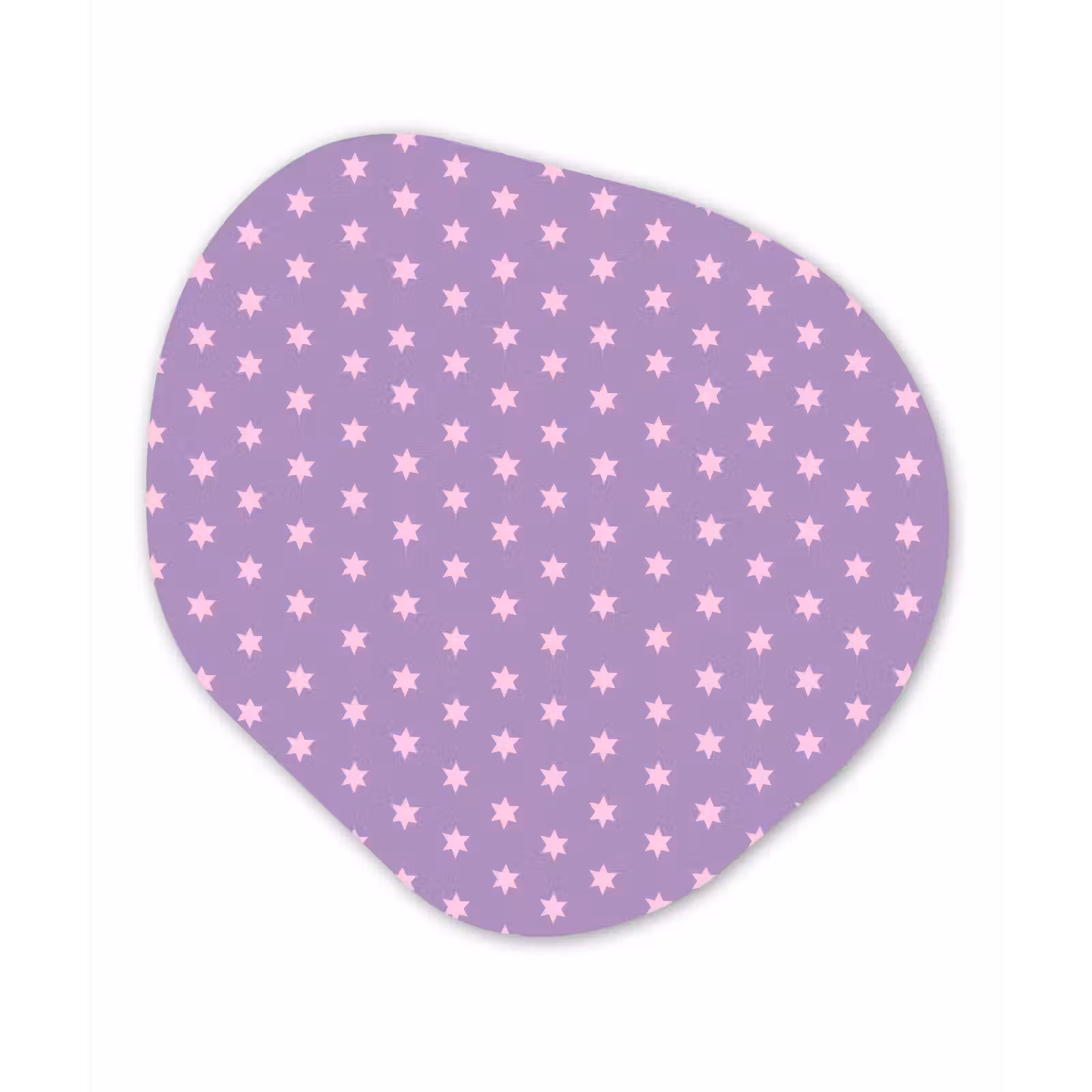 Organisch schilderij - Glas - Paars - Roze - Sterren - Geometrisch - Patroon — 1