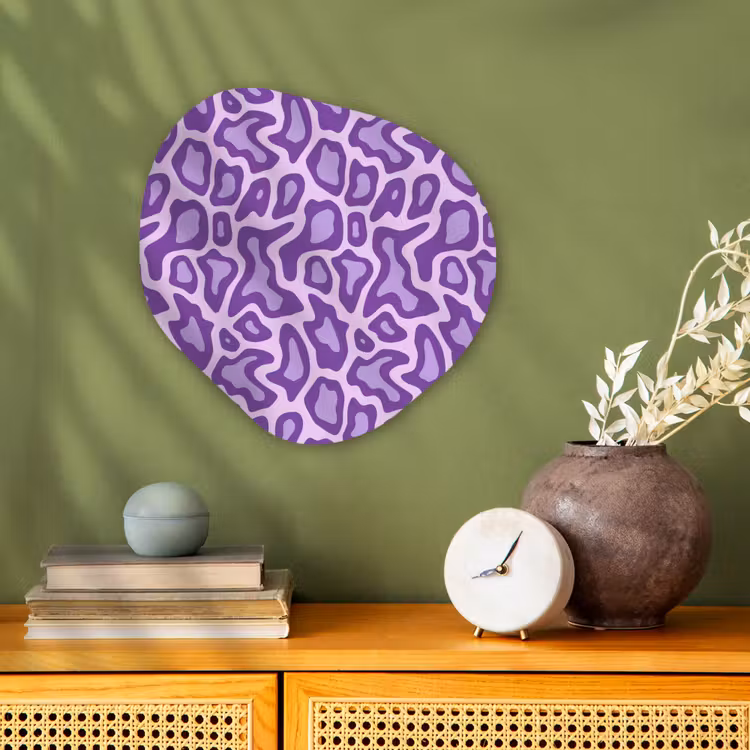 Organisch schilderij - Forex - Paars - Abstract - Luipaard - Vlekken - Groovy - Patroon — 2