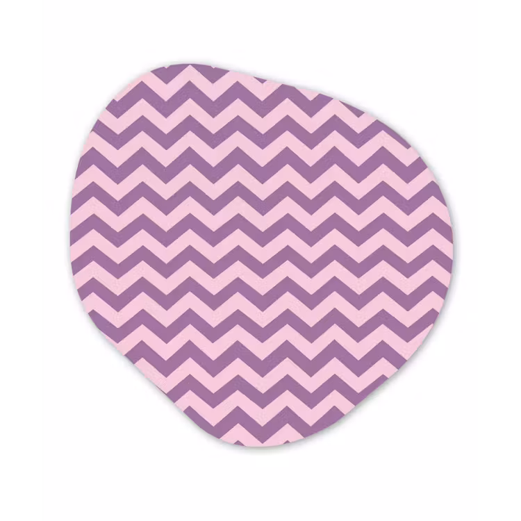 Organisch schilderij - Forex - Paars - Roze - Geometrisch - Chevron - Zigzag - Patroon — 1