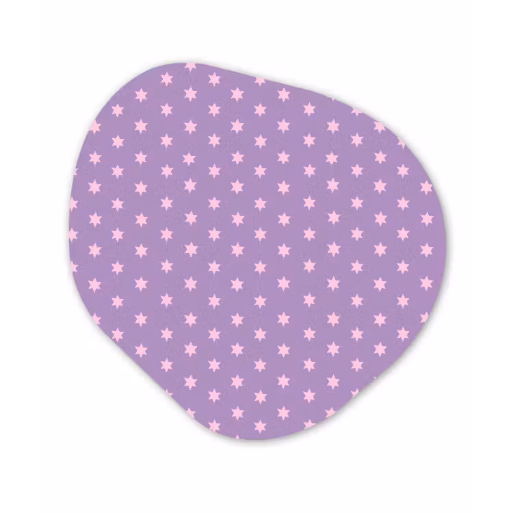 Organisch schilderij - Forex - Paars - Roze - Sterren - Geometrisch - Patroon — 1