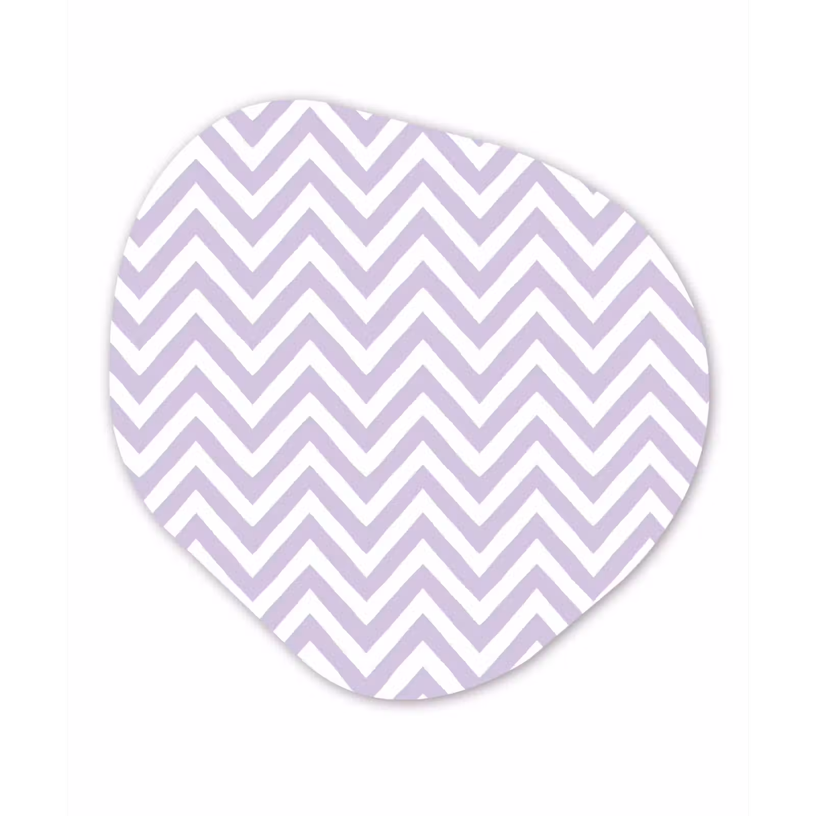 Organisch schilderij - Glas - Lila - Geometrisch - Chevron - Zigzag - Patroon — 1