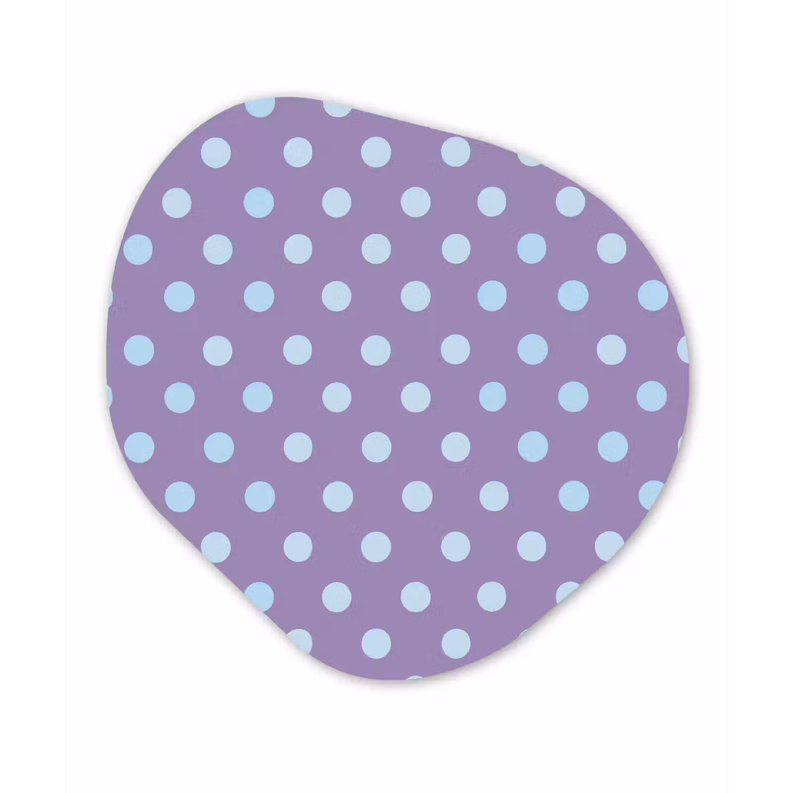 Organische schilderij - Aluminium - Paars - Blauw - Geometrisch - Stippen - Polka Dot - Patroon — 1