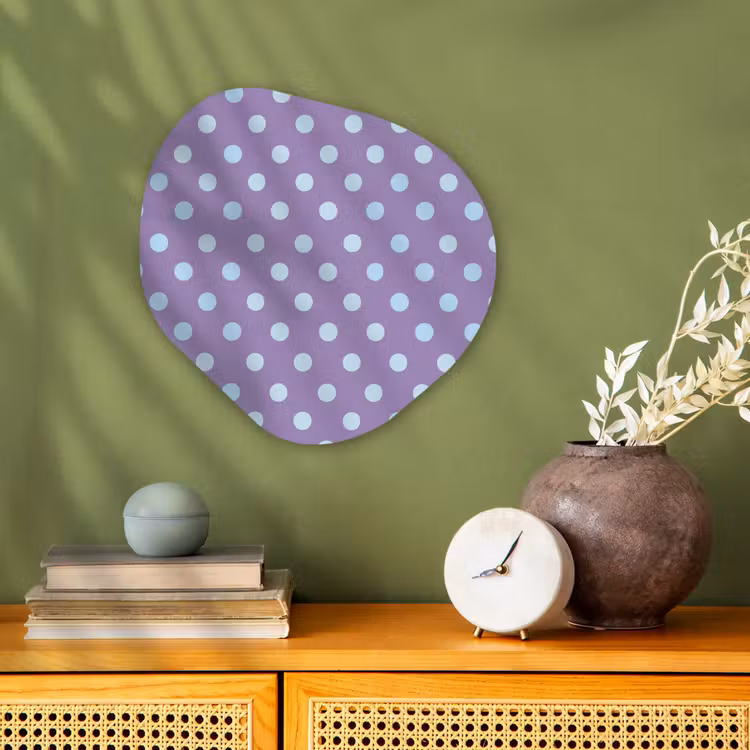 Organisch schilderij - Forex - Paars - Blauw - Geometrisch - Stippen - Polka Dot - Patroon — 2