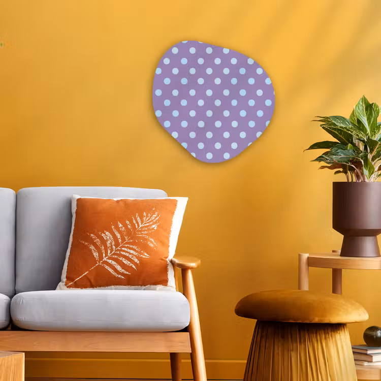 Organisch schilderij - Forex - Paars - Blauw - Geometrisch - Stippen - Polka Dot - Patroon — 3
