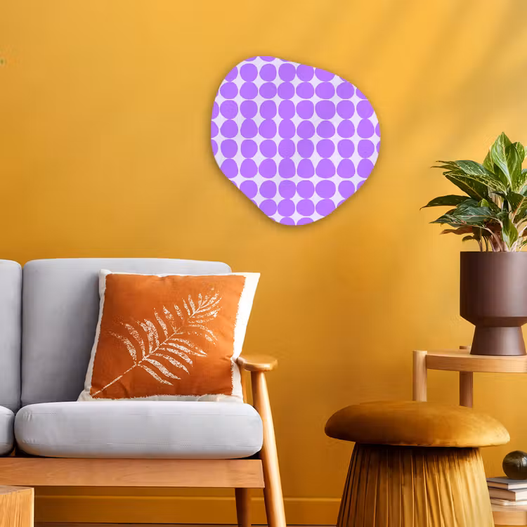 Organisch schilderij - Forex - Paars - Geometrisch - Stippen - Polka Dot - Patroon — 3