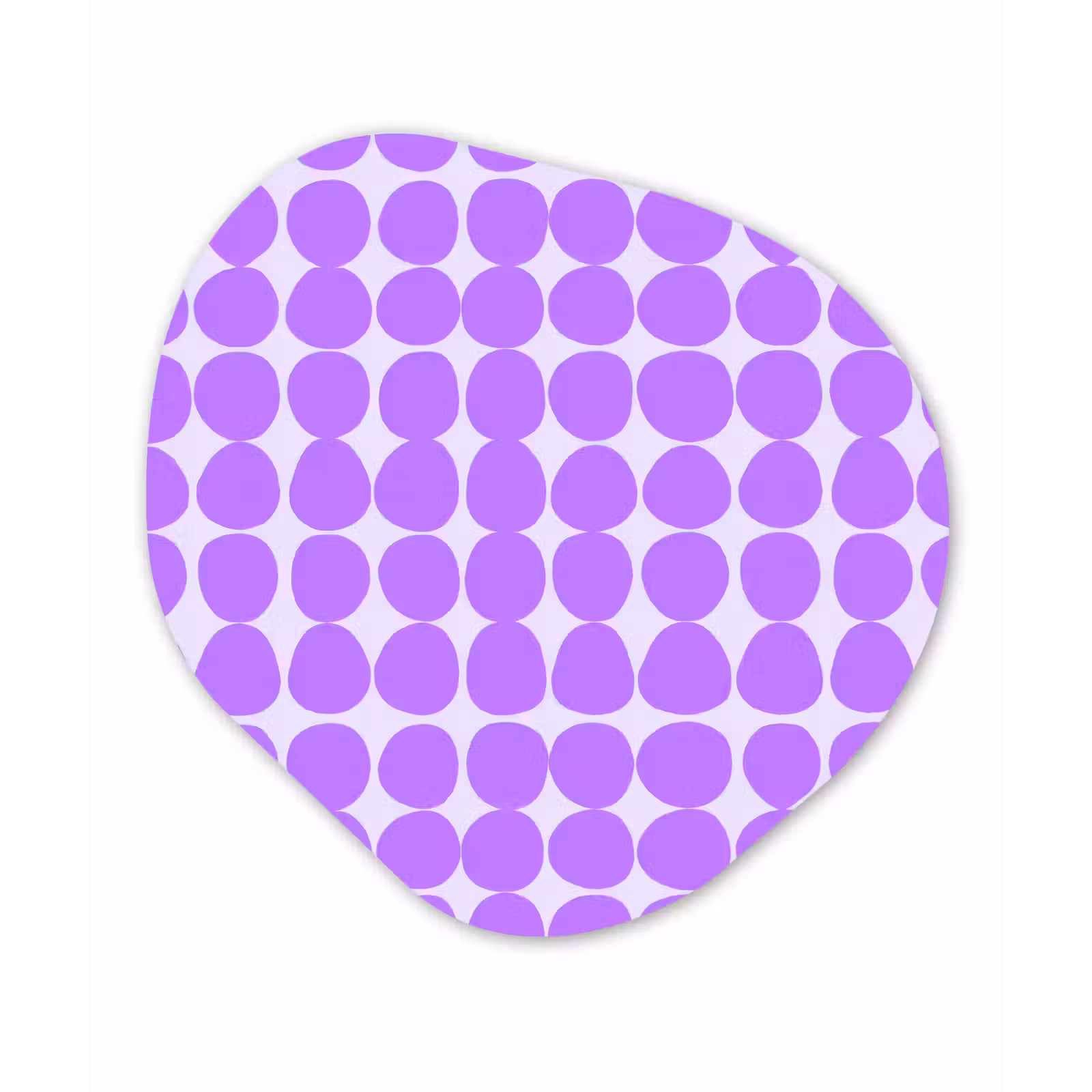 Organisch schilderij - Glas - Paars - Geometrisch - Stippen - Polka Dot - Patroon — 1