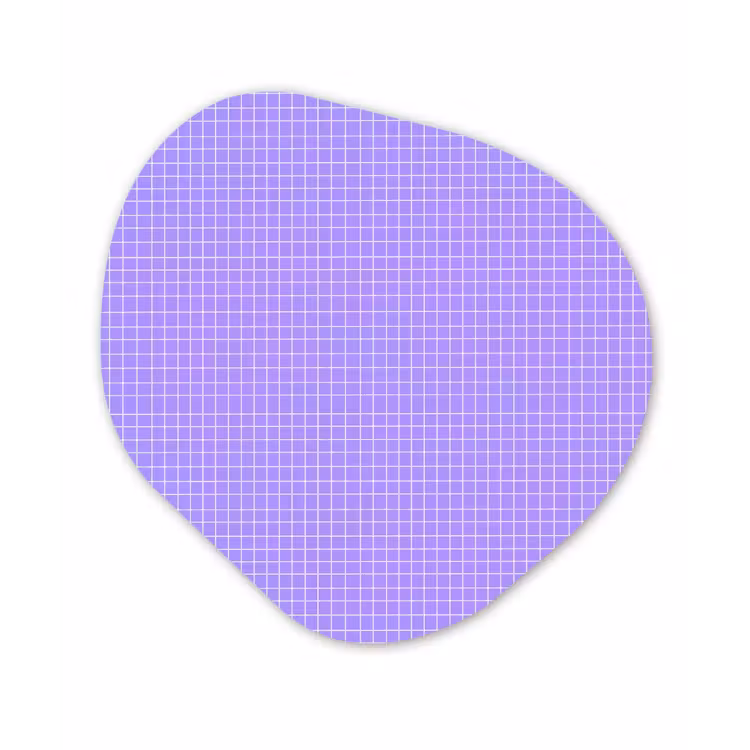 Organische schilderij - Aluminium - Paars - Geometrisch - Raster - Minimalistisch - Patroon — 1