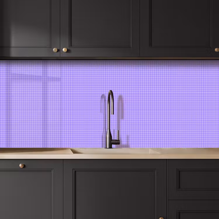Keuken achterwand - Paars - Geometrisch - Raster - Minimalistisch - Patroon — 6