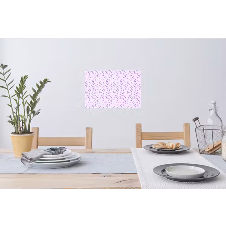 Muursticker - Paars - Abstract - Memphis - Retro - Spikkels - Patroon — 3