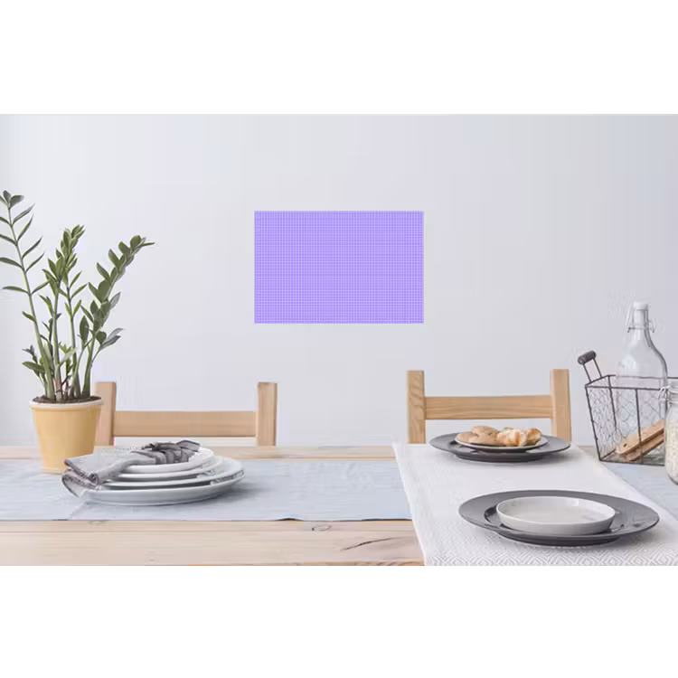 Muursticker - Paars - Geometrisch - Raster - Minimalistisch - Patroon — 3