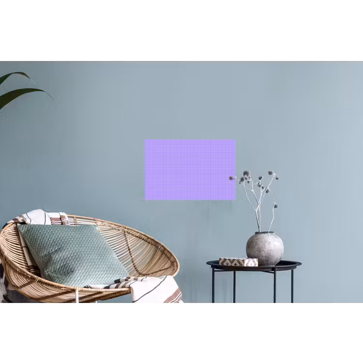 Muursticker - Paars - Geometrisch - Raster - Minimalistisch - Patroon — 4