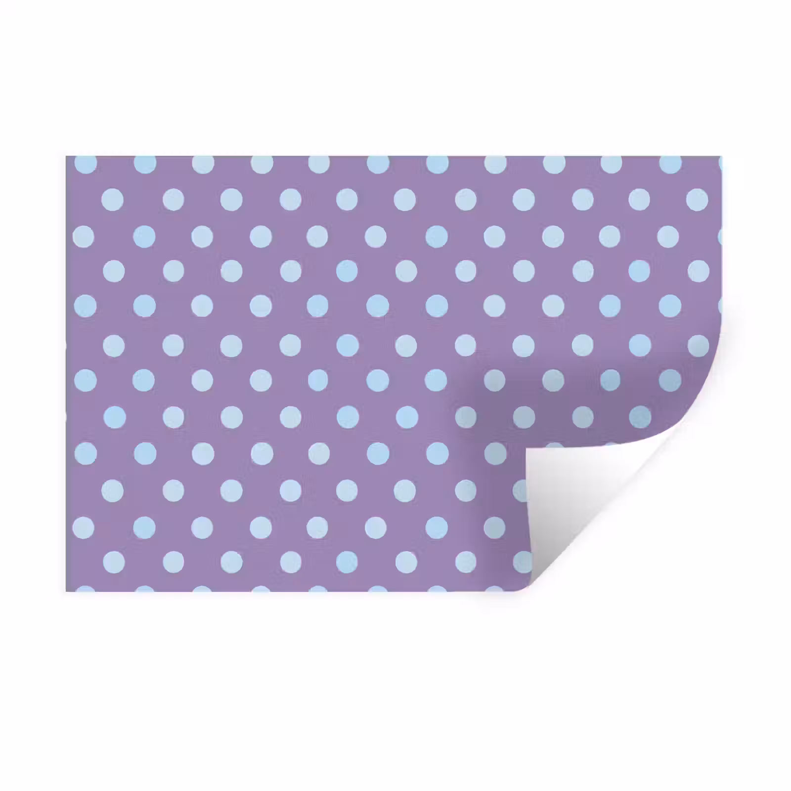 Muursticker - Paars - Blauw - Geometrisch - Stippen - Polka Dot - Patroon — 1