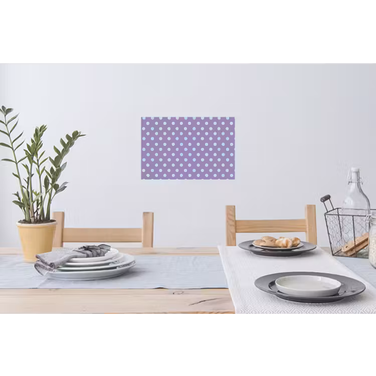 Muursticker - Paars - Blauw - Geometrisch - Stippen - Polka Dot - Patroon — 3