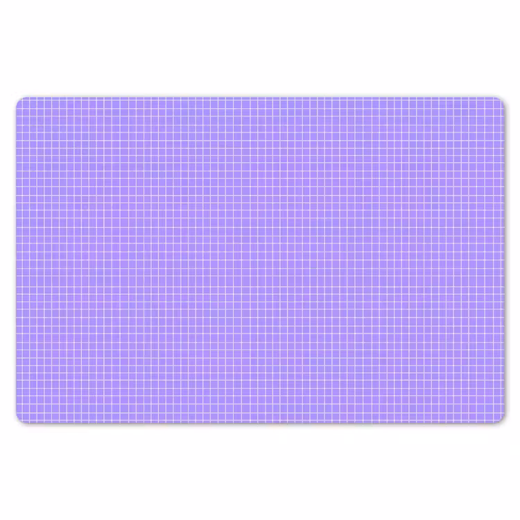 Placemat - 6 stuks - Paars - Geometrisch - Raster - Minimalistisch - Patroon — 7