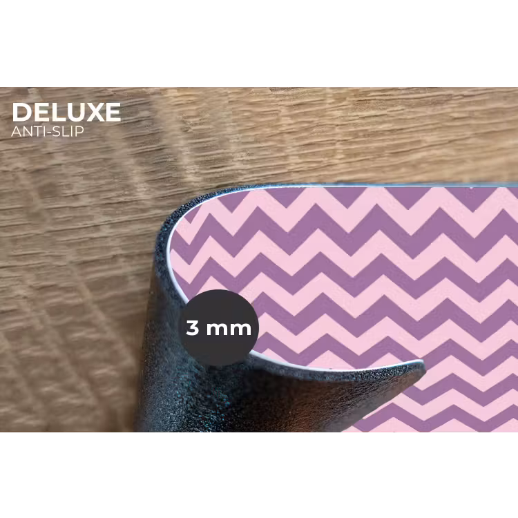 Placemat - 6 stuks - Paars - Roze - Geometrisch - Chevron - Zigzag - Patroon — 4
