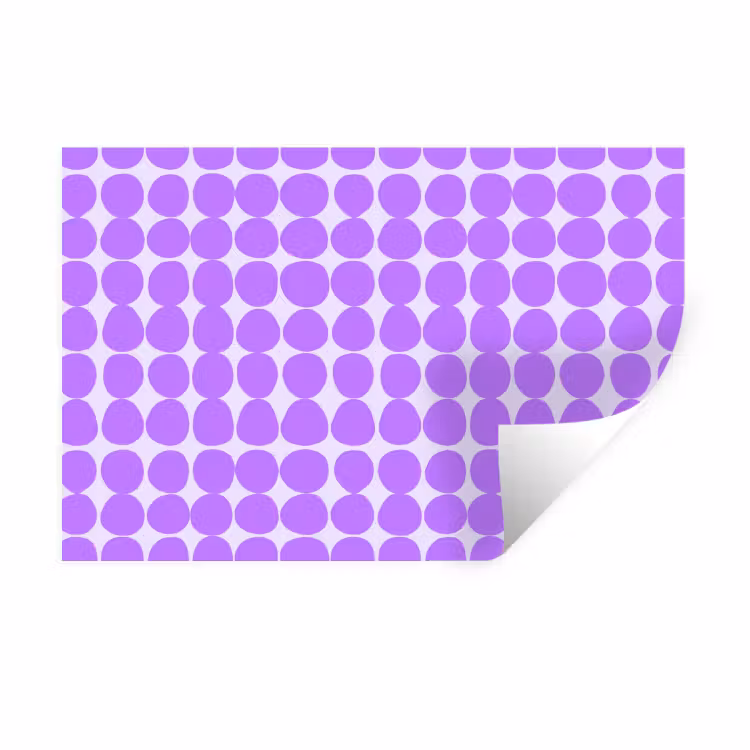 Muursticker - Paars - Geometrisch - Stippen - Polka Dot - Patroon — 1