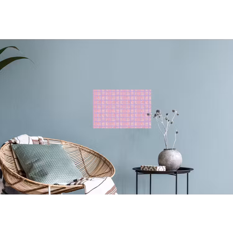Muursticker - Paars - Roze - Geometrisch - Strepen - Blokken - Patroon — 4