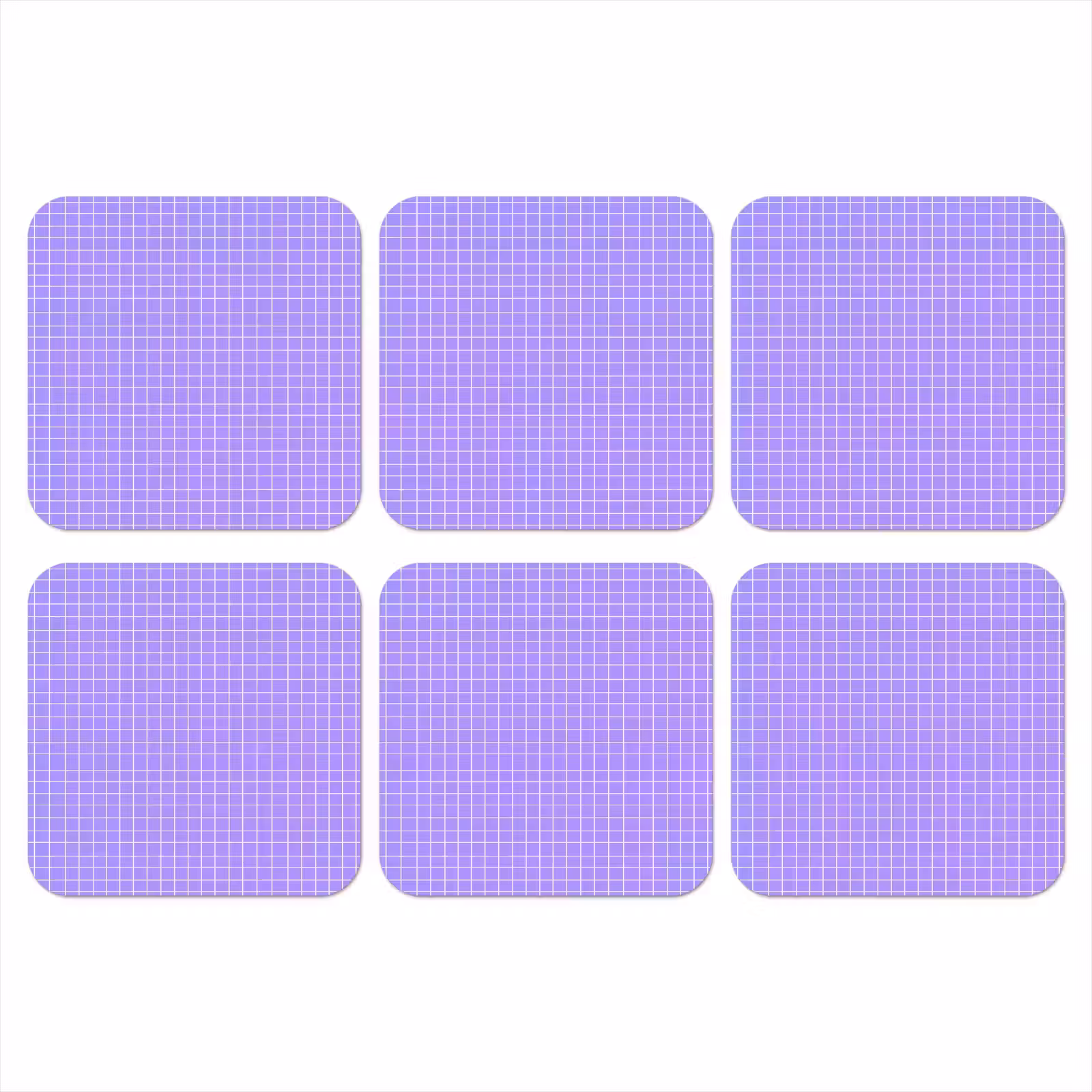 Onderzetter​ - Paars - Geometrisch - Raster - Minimalistisch - Patroon — 1
