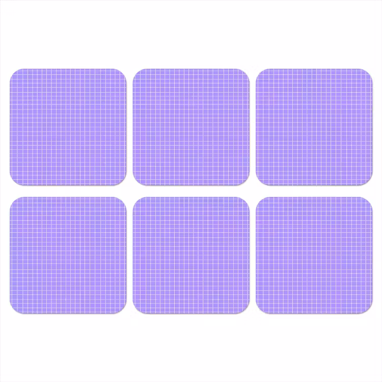Onderzetter​ - Paars - Geometrisch - Raster - Minimalistisch - Patroon — 1