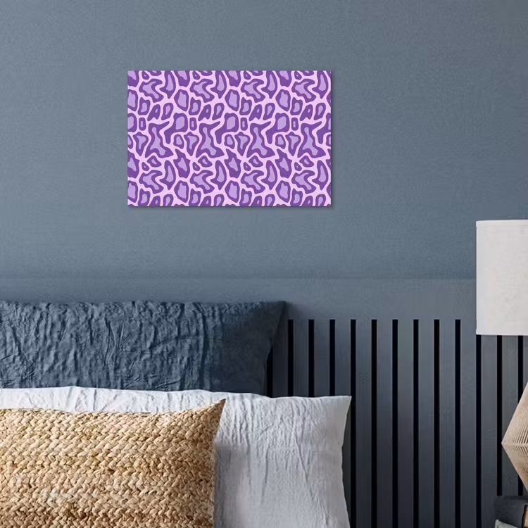 Poster - Paars - Abstract - Luipaard - Vlekken - Groovy - Patroon — 3